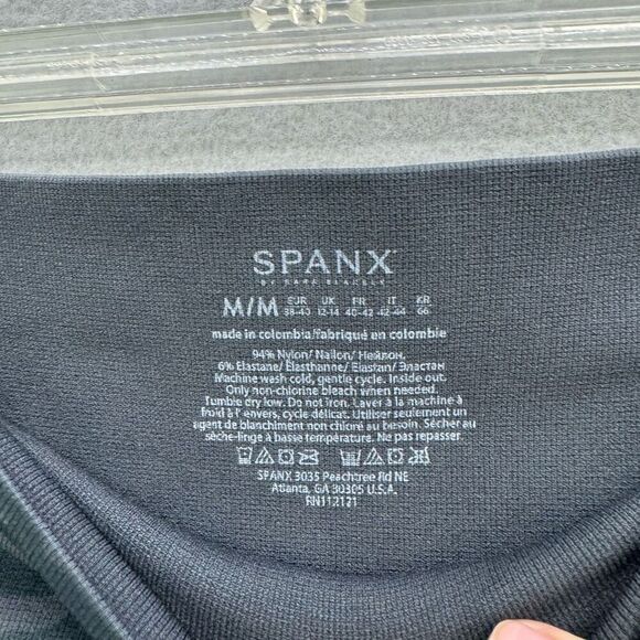 NWT Spanx Womens Black Camo Look At Me Now High Waisted Seamless Leggings Medium - Picture 6 of 6